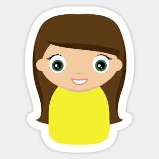 Cute Girl Called Petra Sticker